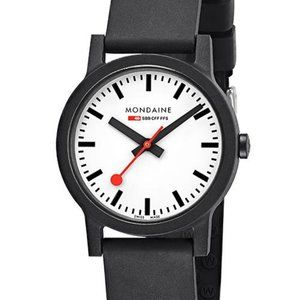 Mondaine Essence 32mm Renewal Raw White Dial Ladies Quartz Watch MS1.32110.RB